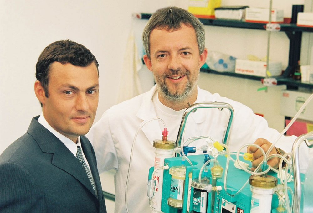 (v.l.n.r.) Dr. rer. nat. Stephan Aldinger, Dr. med. Steffen Mitzner