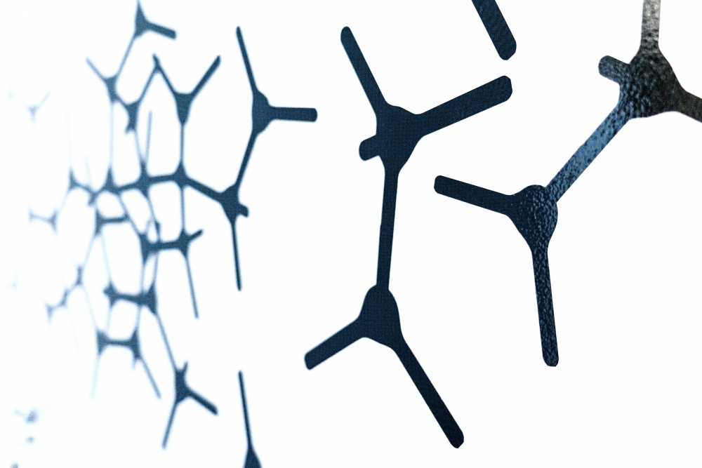 stilisierte Moleküle