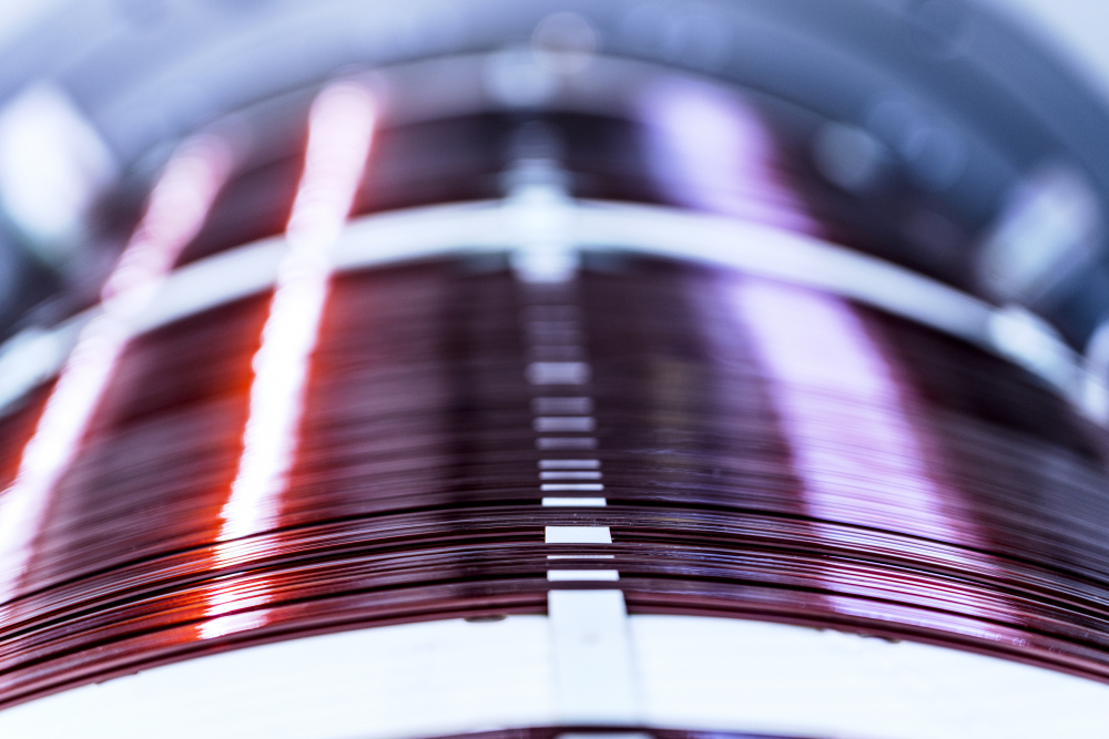 Wicklung  einer Gradientenspule