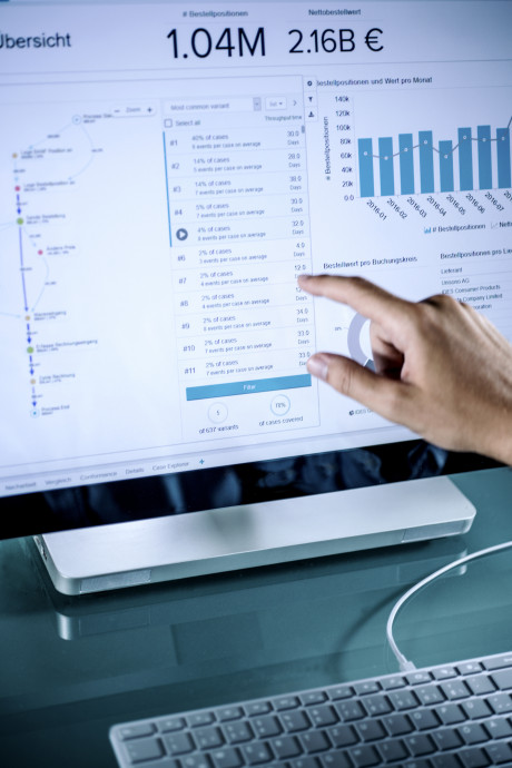 Die Celonis-Software ermöglicht es Nutzern, die Ergebnisse des Process Mining zu visualisieren.