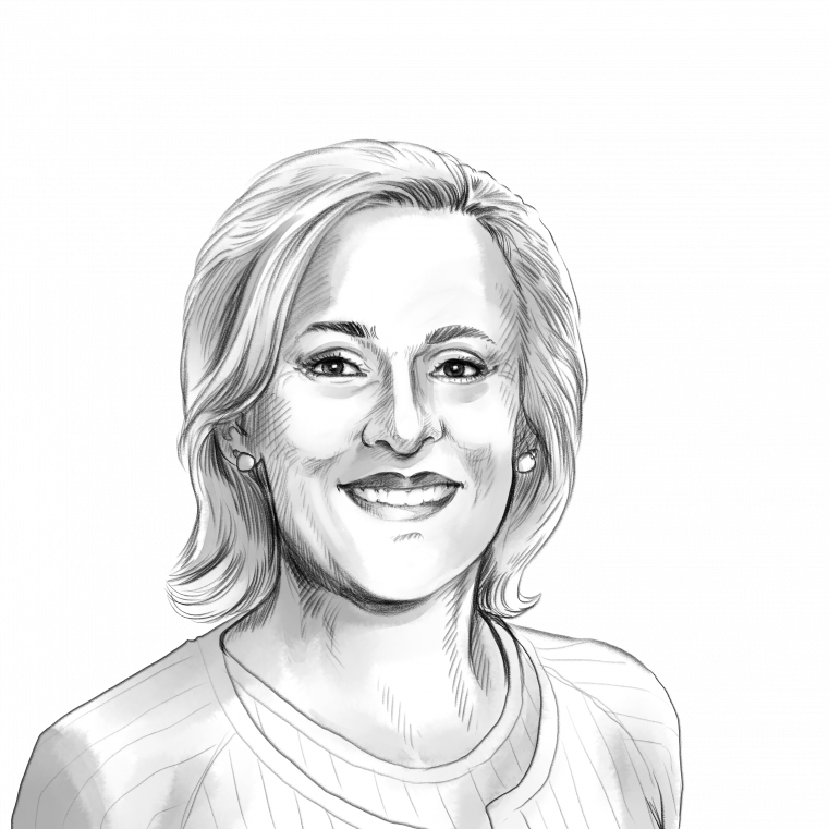 Portrait Dr. Alexandra Goll Portraitzeichnung von Dr. Alexandra Goll