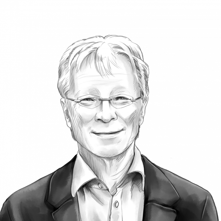 Portrait Prof. Dr. Ferdi Schüth Portraitzeichnung von Prof. Dr. Ferdi Schüth