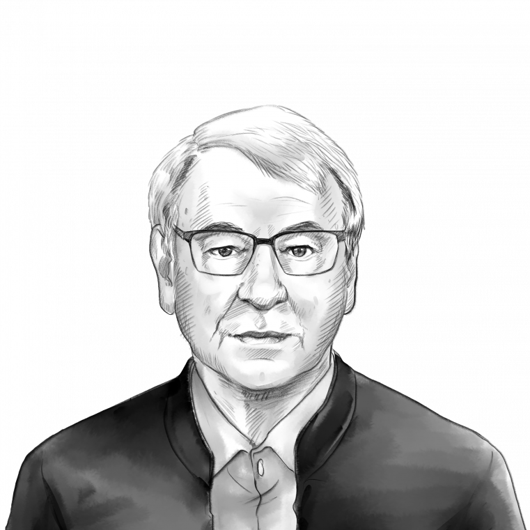 Portrait Prof. Dr.-Ing. Heinz Gerhäuser Portraitzeichnung von Prof. Dr.-Ing. Heinz Gerhäuser