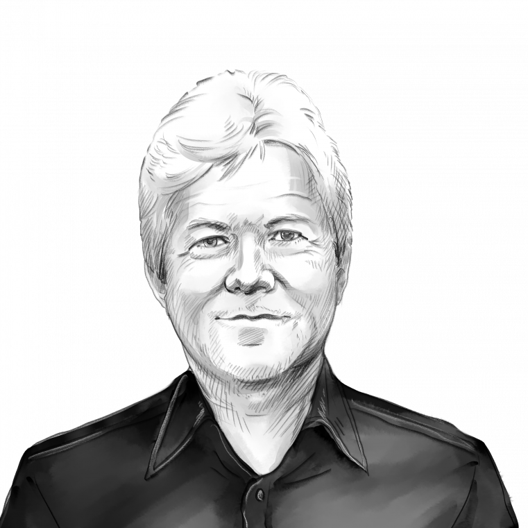 Portrait Prof. Dr. Peter Druschel Portraitzeichnung von Prof. Dr. Peter Druschel