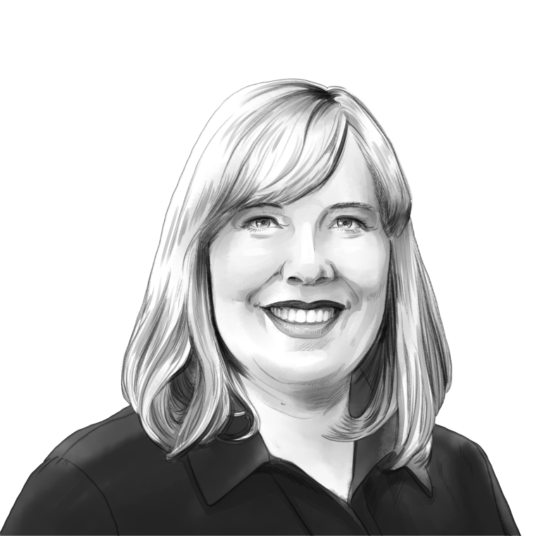 Katharina Helten gezeichnetes Portrait von Katharina Helten